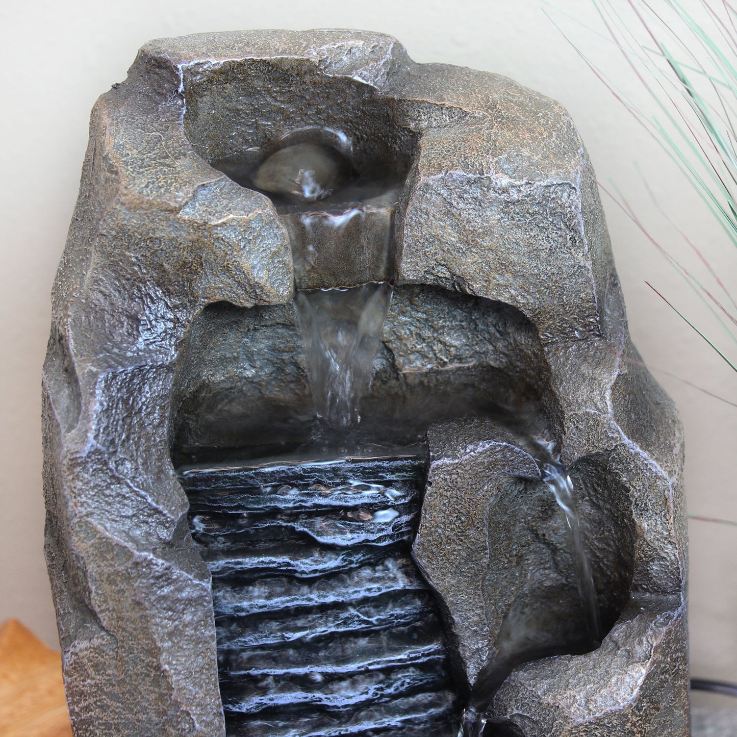 Stony Rock Waterfall Indoor Tabletop Fountain - 11'