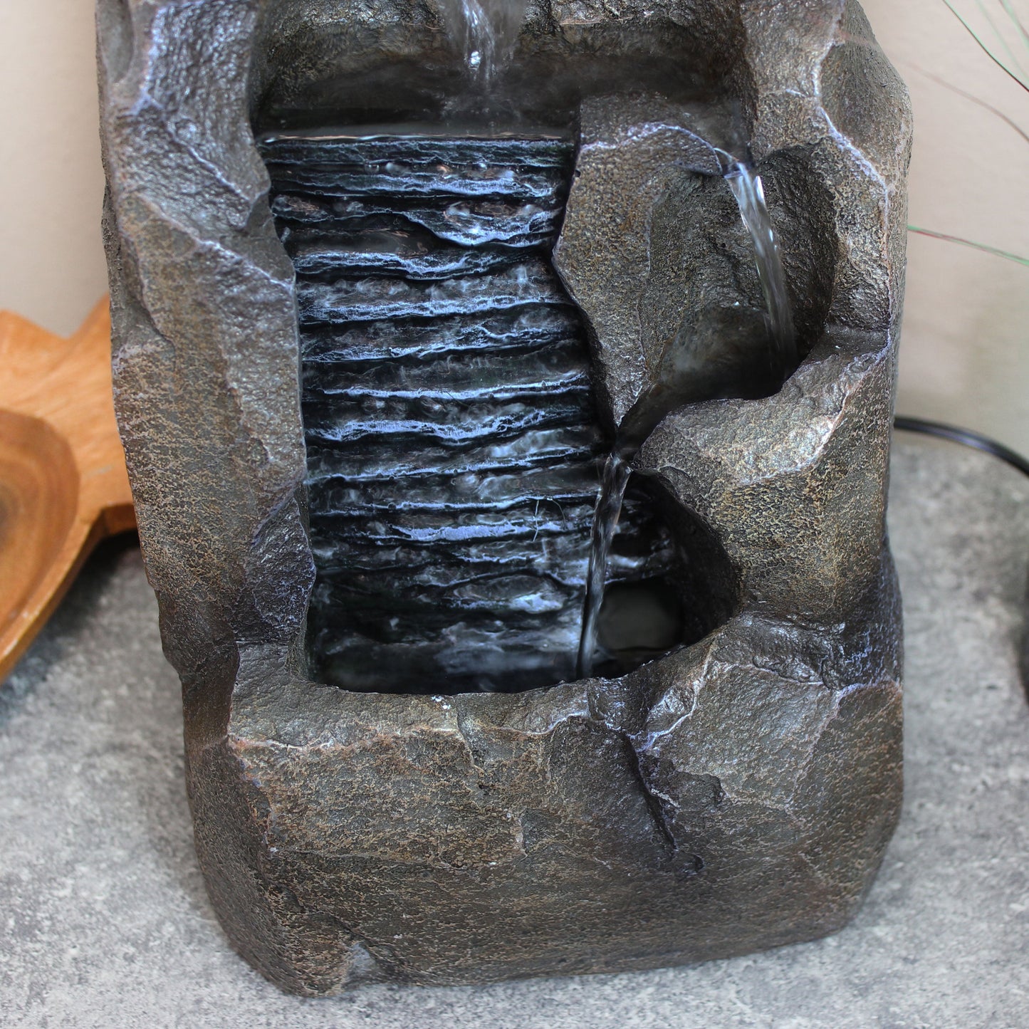 Stony Rock Waterfall Indoor Tabletop Fountain - 11'