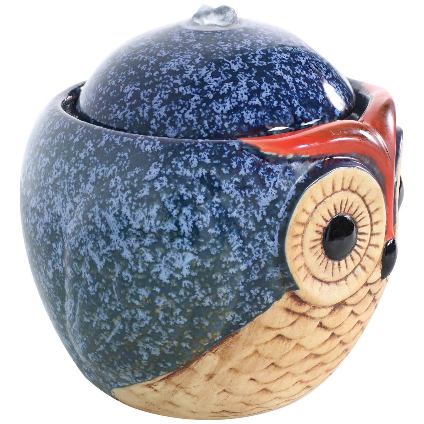 Ceramic Owl Indoor Tabletop Water Fountain - 6'