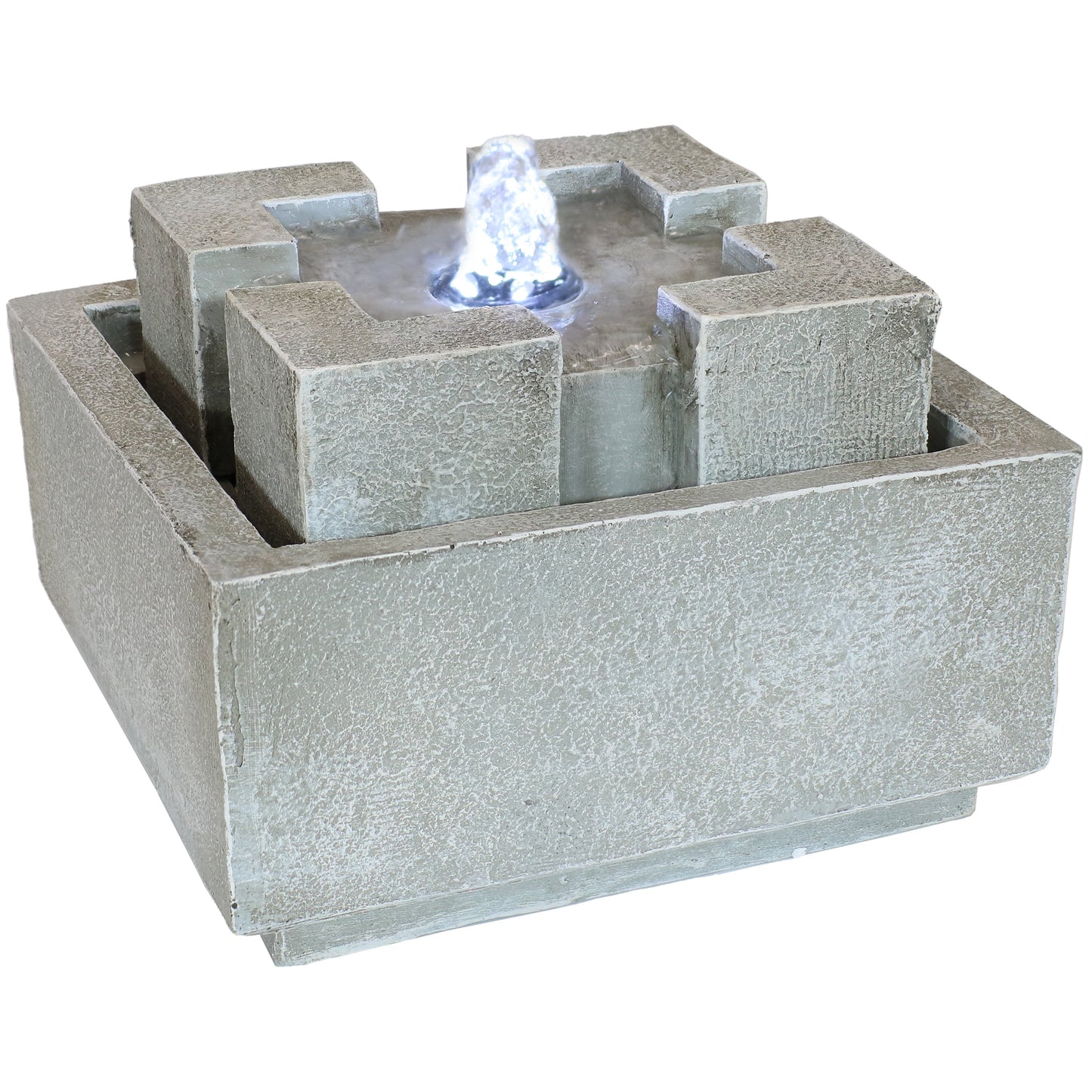 Square Dynasty Bubbling Indoor Tabletop Fountain - 7'