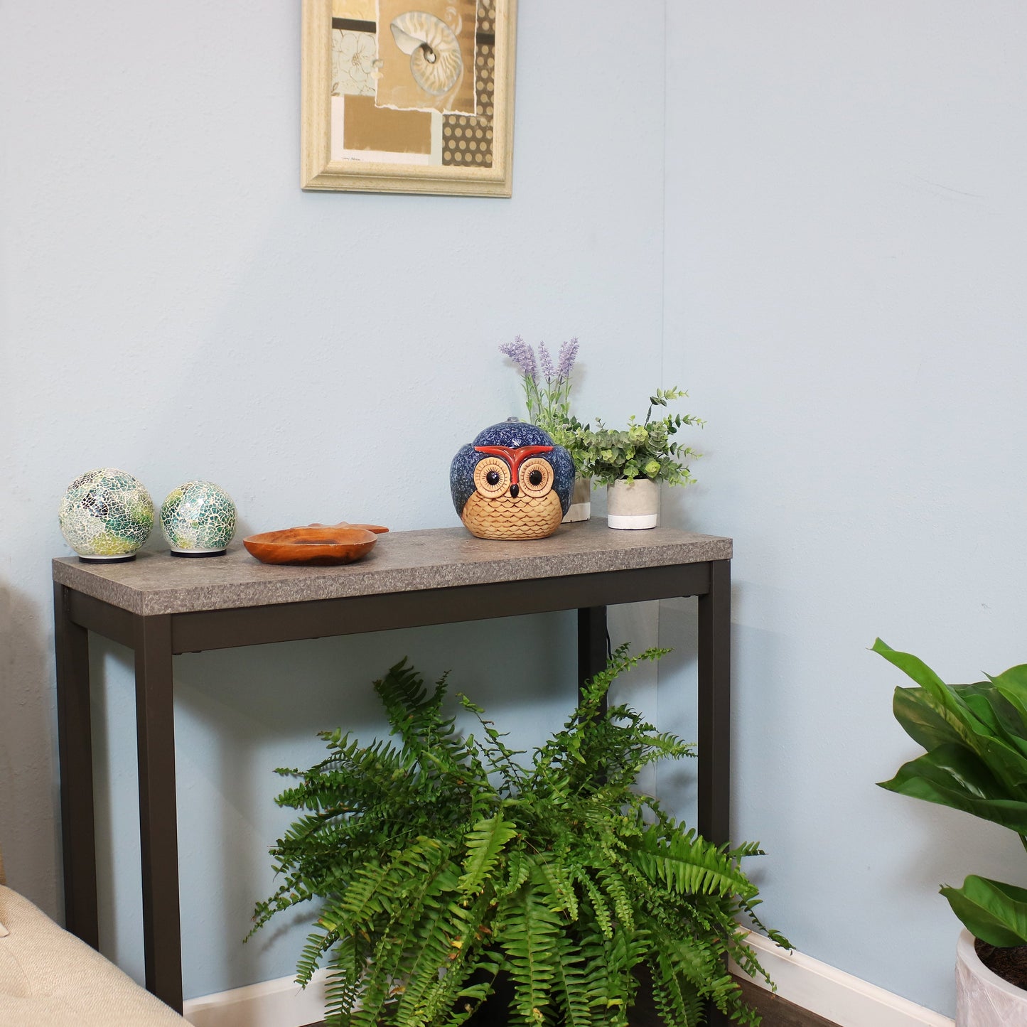 Ceramic Owl Indoor Tabletop Water Fountain - 6'