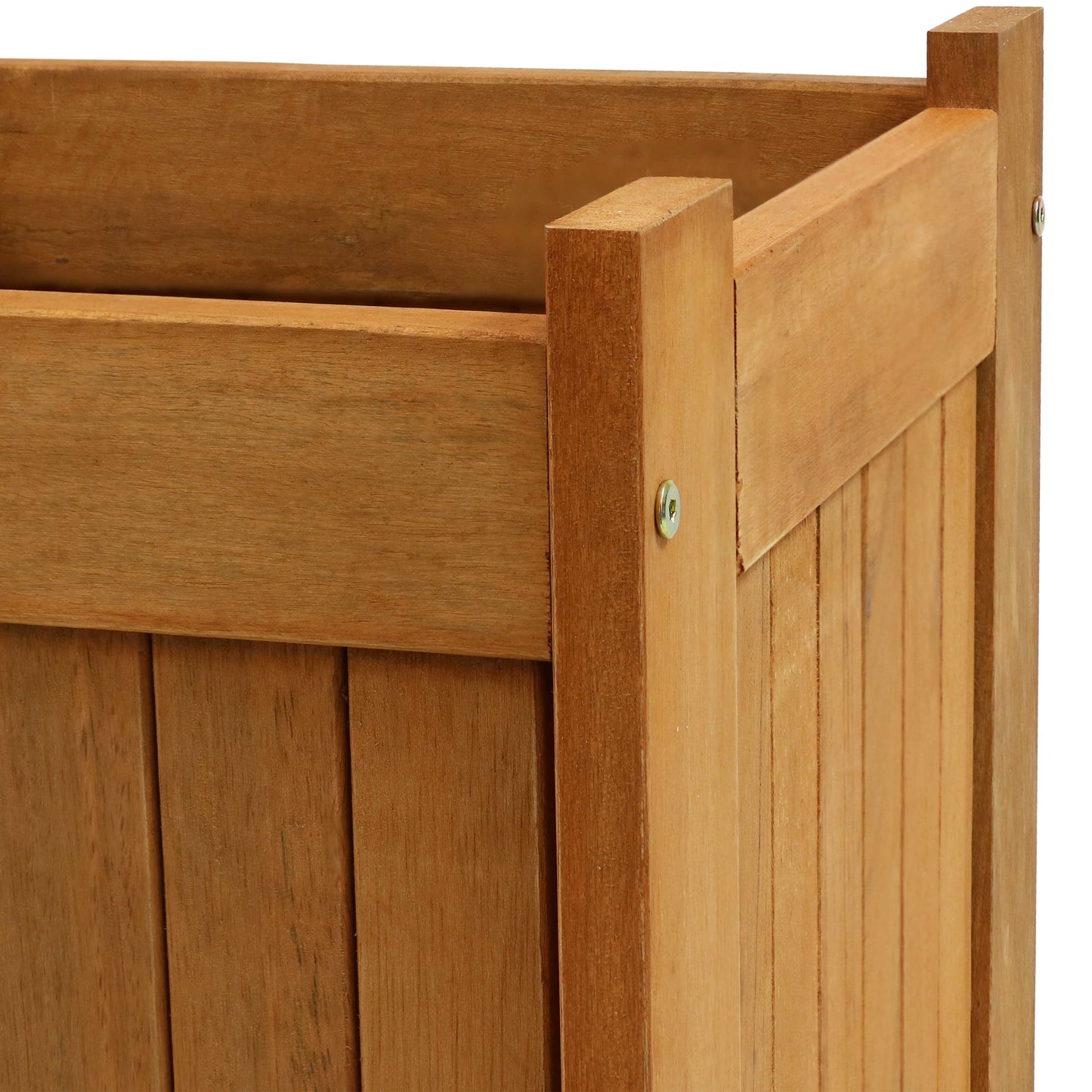 Meranti Outdoor Square Wooden Planter Box - 16'