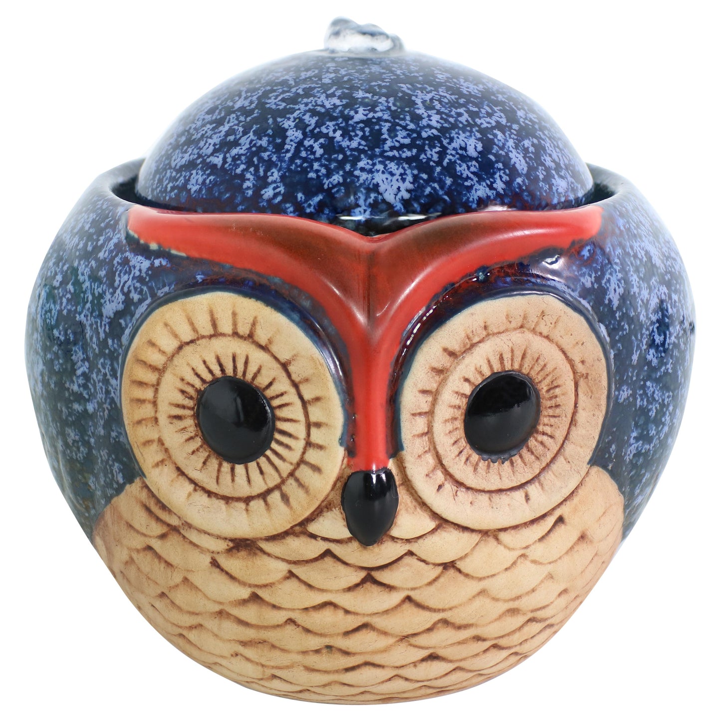 Ceramic Owl Indoor Tabletop Water Fountain - 6'