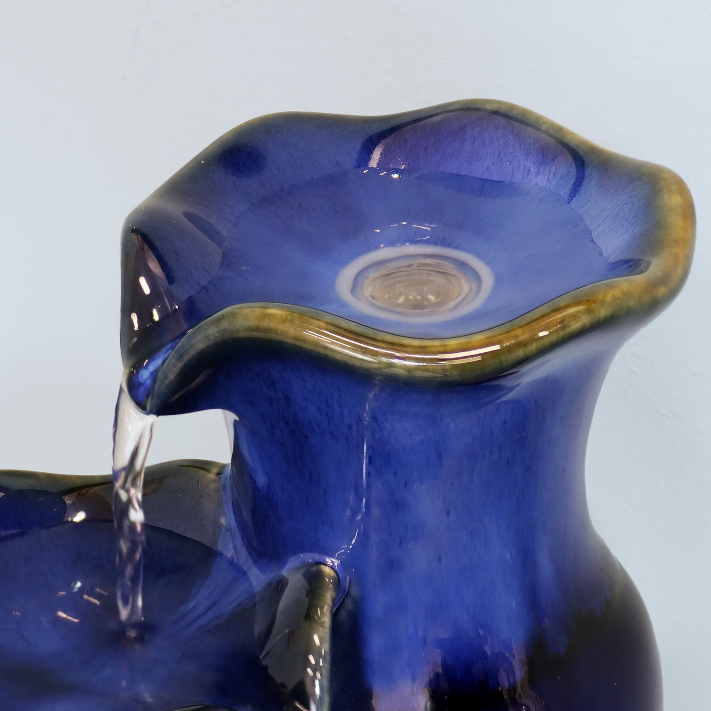 Blue Glazed Pitchers Ceramic Tabletop Fountain - 11'