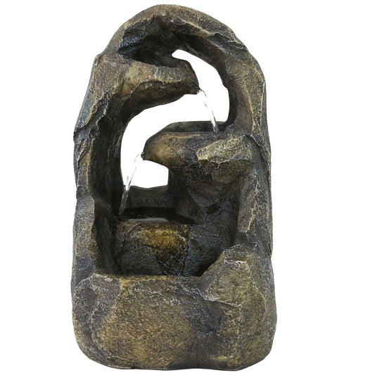 Cavernous Rock Tiers Indoor Tabletop Fountain - 12'