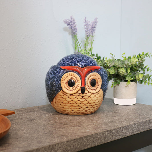 Ceramic Owl Indoor Tabletop Water Fountain - 6'